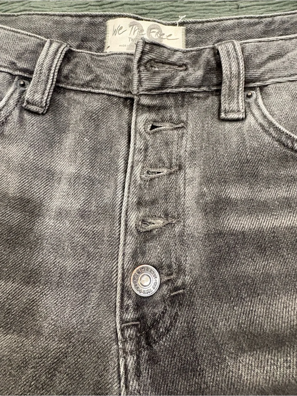 Free People *Free People* We the Free Black Denim shorts